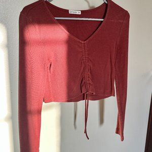 Cinched Fall Crop Top